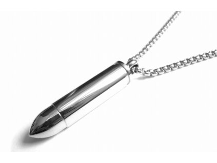 řetízek a přívěsek - chirurgická ocel - náboj