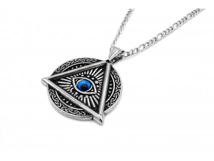 Řetízek Přívěsek BOŽÍ OKO Chirurgická ocel NH231046  dárkové balení zdarma