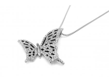 řetízek, náhrdelník - chirurgická ocel - dámský - motýl - 231064  dárkové balení zdarma