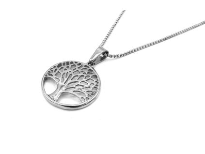 řetízek přívěsek náhrdelník z chirurgické oceli strom života chirurgická ocel