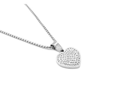 dámský řetízek přívěsek náhrdelník srdce z chirurgické oceli srdce chirurgická ocel