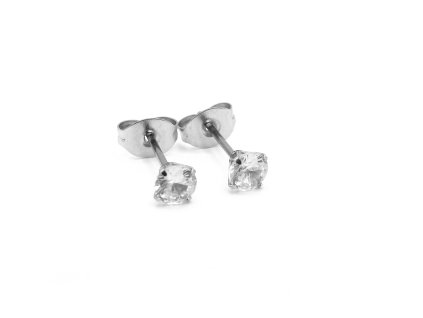 dámské pánské náušnice bílé modré z chirurgické oceli náušnice pecky chirurgická ocel