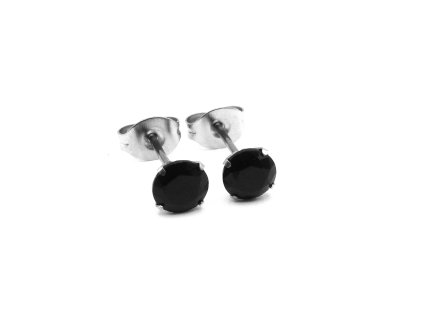 dámské pánské náušnice černé bílé modré z chirurgické oceli náušnice pecky chirurgická ocel