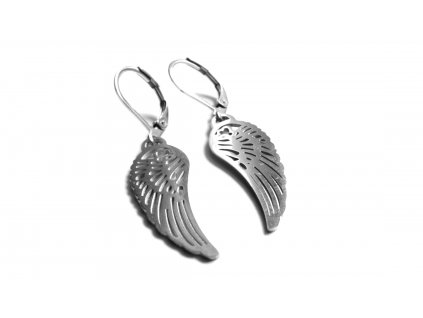náušnice - chirurgická ocel - andělská křídla