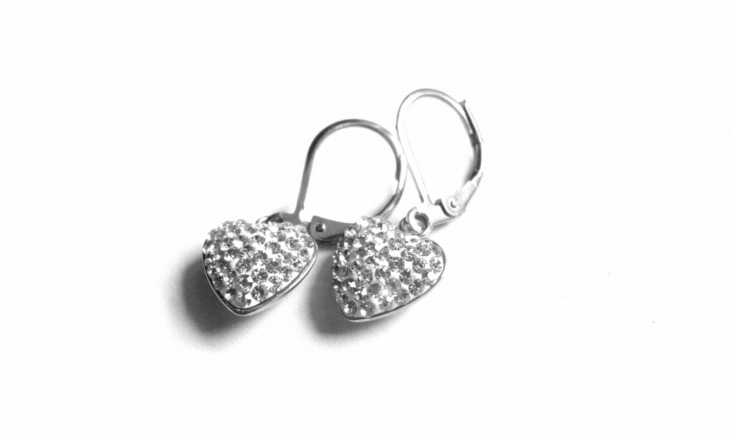 Steel Jewelry Náušnice srdce z chirurgické oceli NS130207