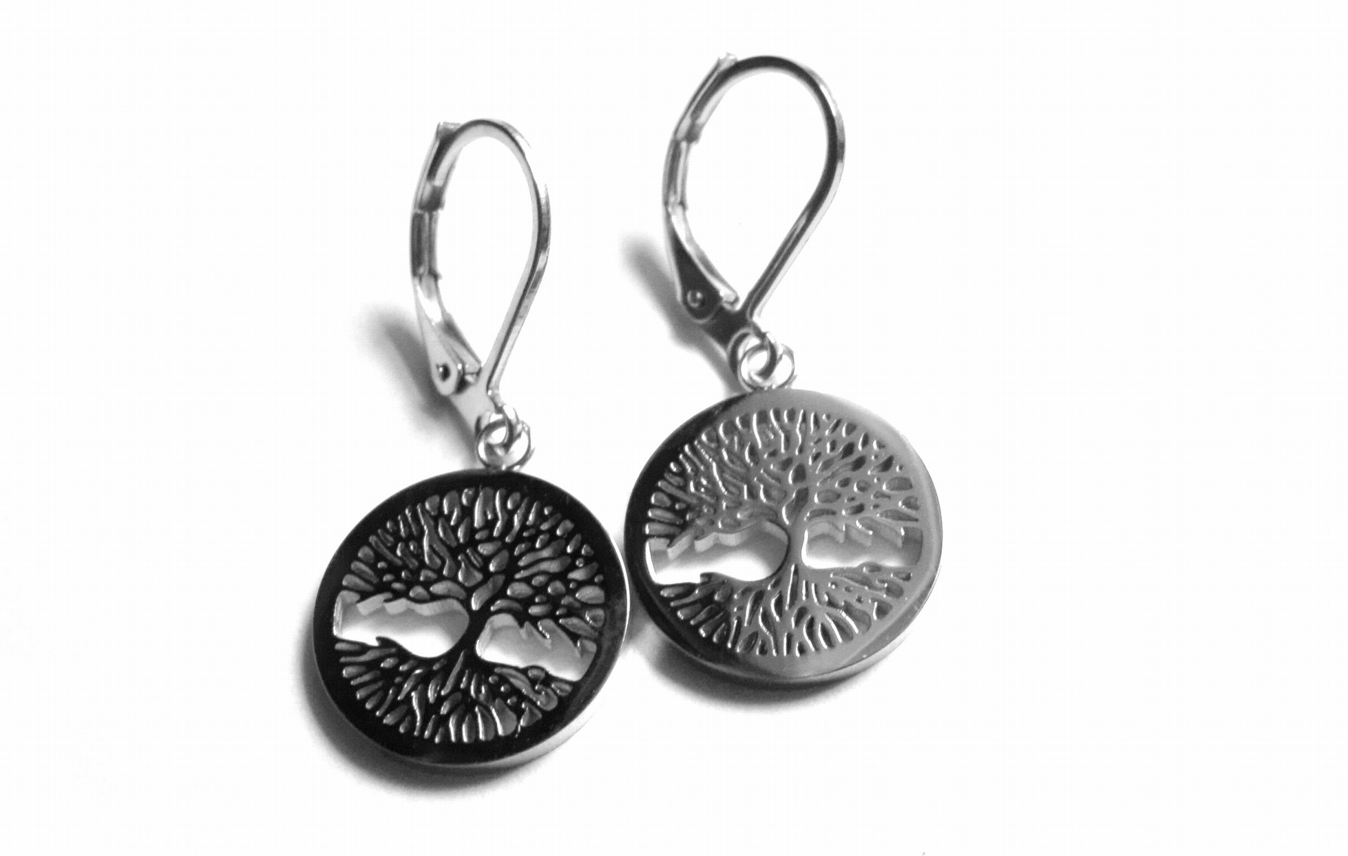 Steel Jewelry Náušnice strom života z chirurgické oceli NS140311