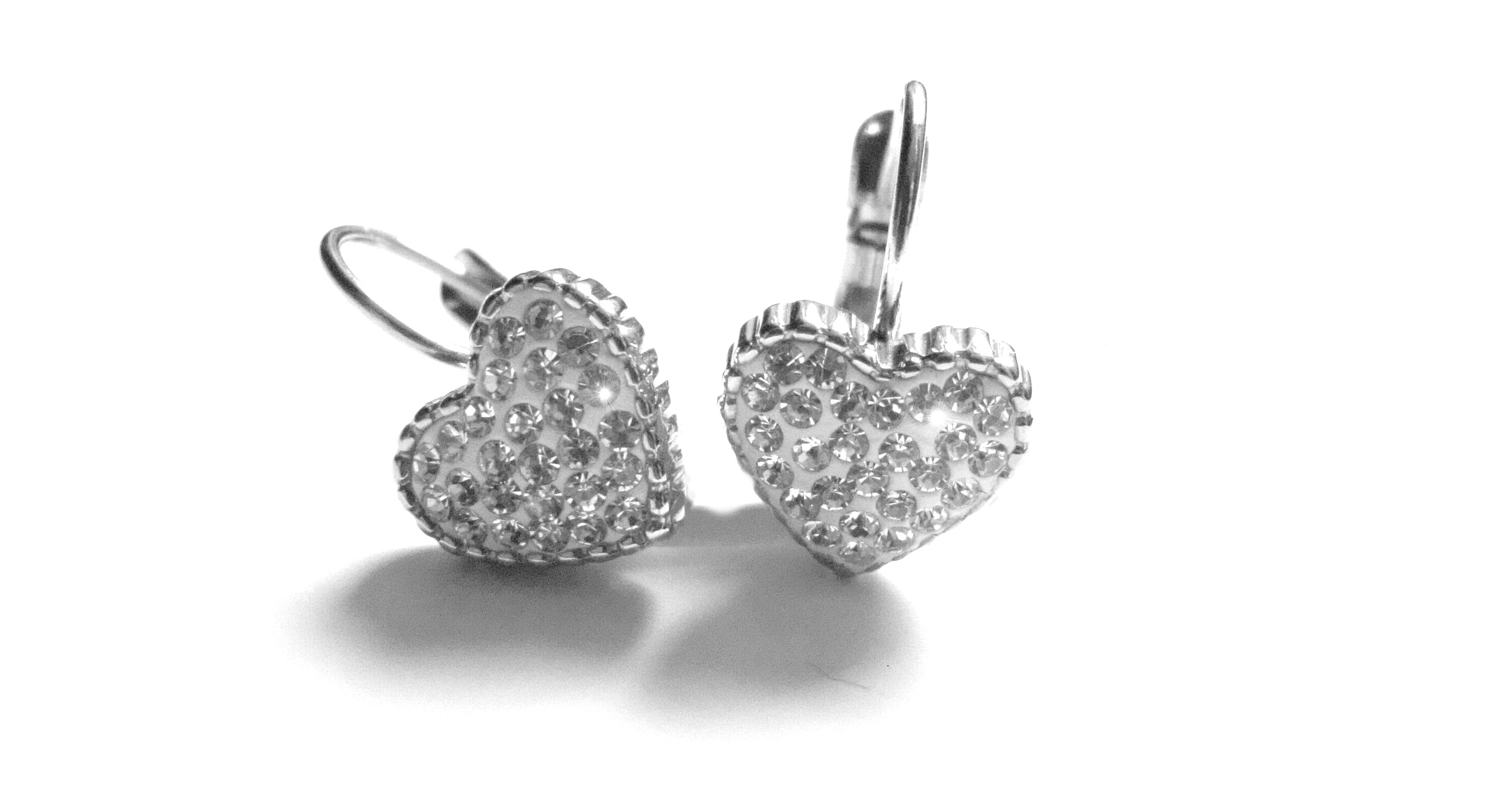 Steel Jewelry Náušnice srdce z chirurgické oceli NS141031