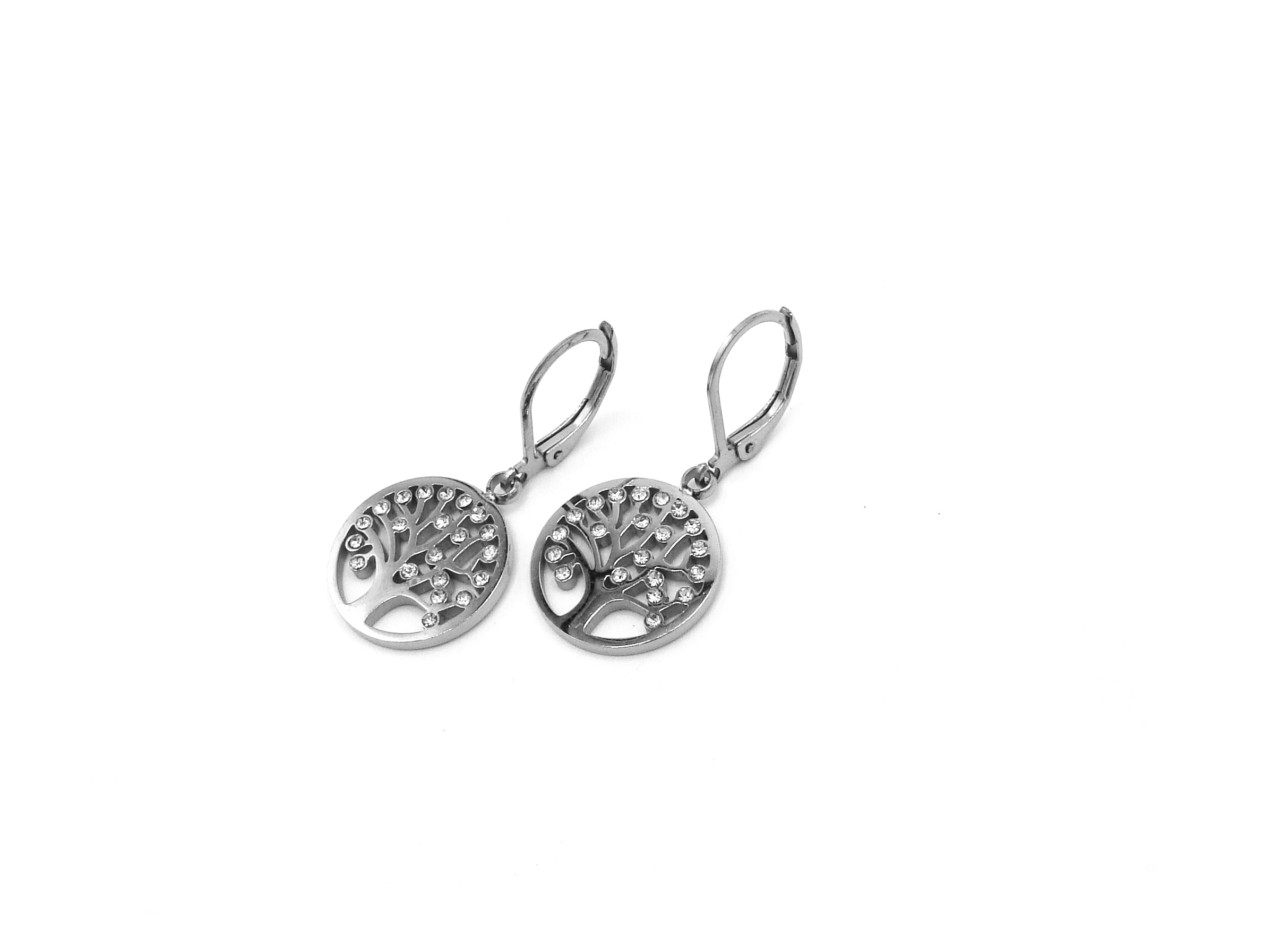 Steel Jewelry Náušnice strom života z chirurgické oceli NS150128