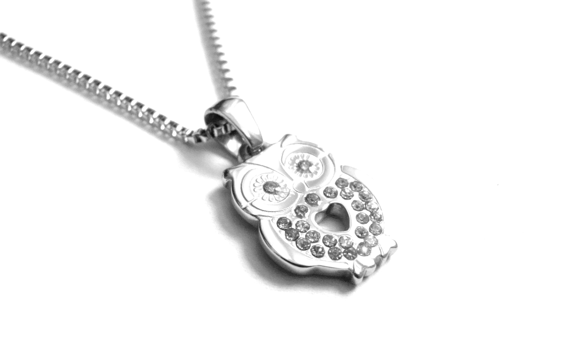 Levně Steel Jewelry Náhrdelník sova z chirurgické oceli NH500408