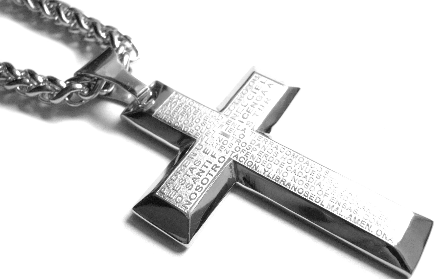 Steel Jewelry náhrdelník kříž z chirurgické oceli NH090253