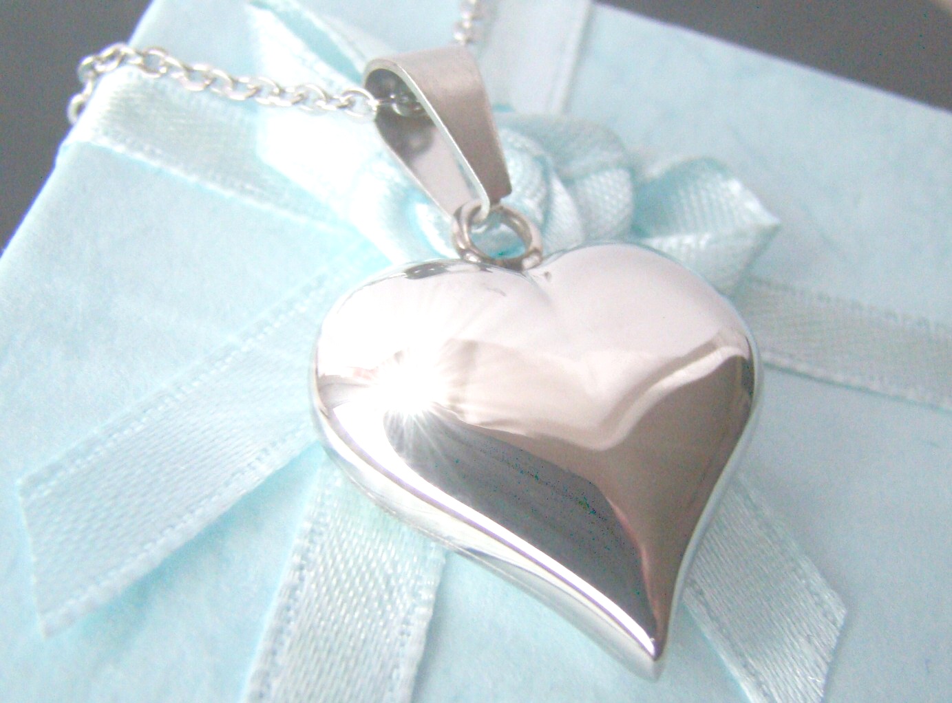 Levně Steel Jewelry Náhrdelník srdce z chirurgické oceli NH090361