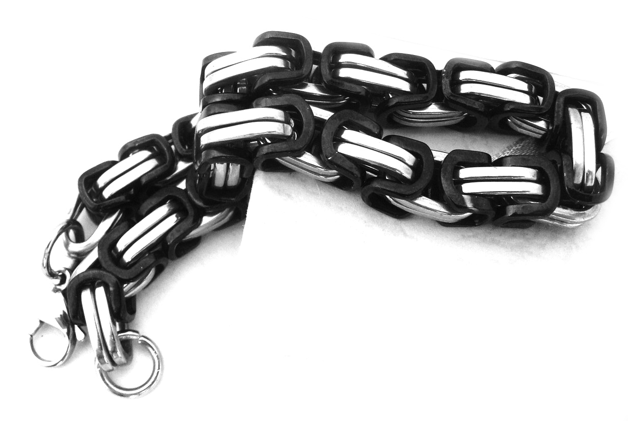Steel Jewelry Náramek rekoblack masivní z chirurgické oceli NR090187