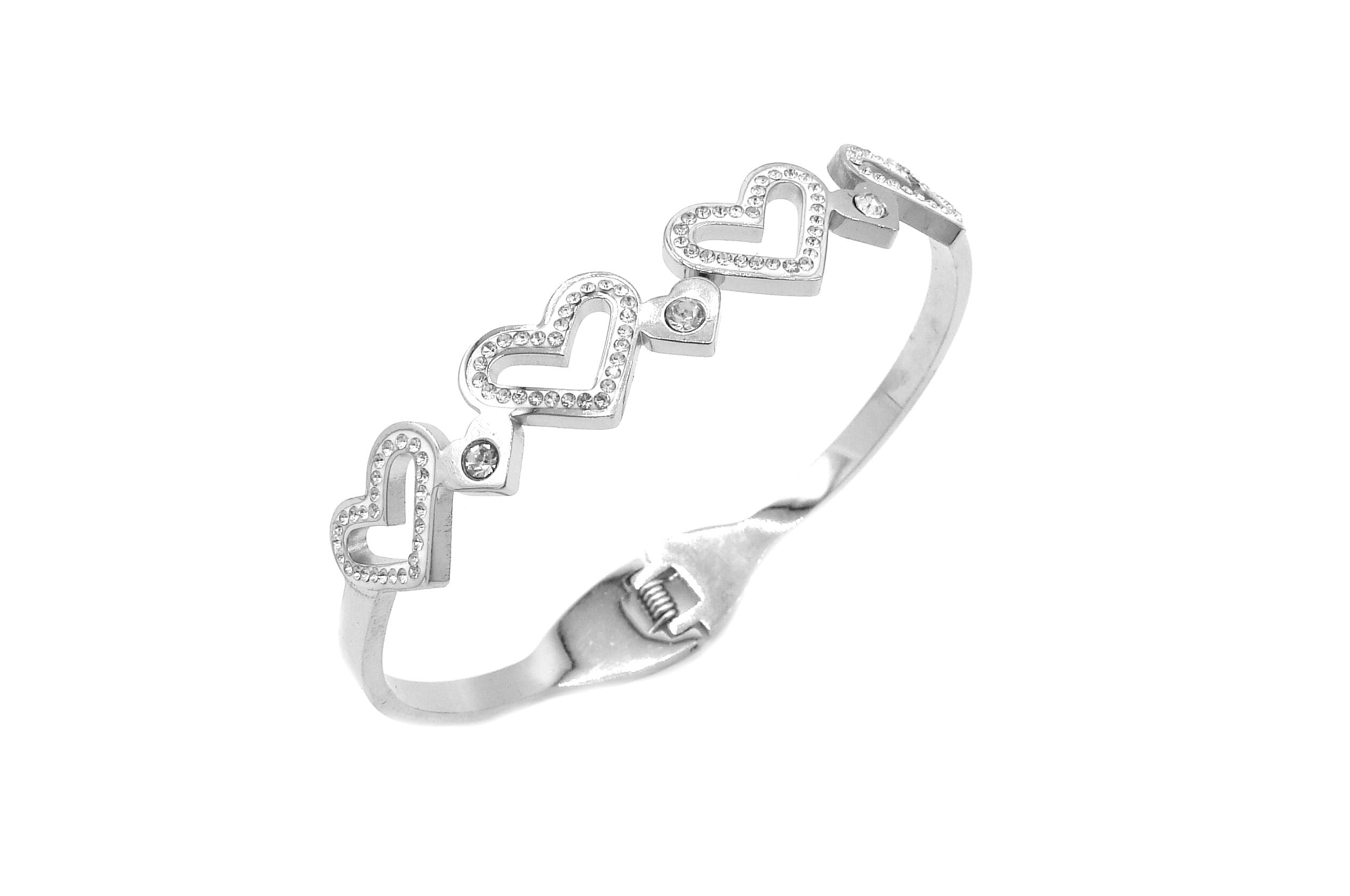 Levně Steel Jewelry Náramek SRDCE Chirurgická ocel NR090206