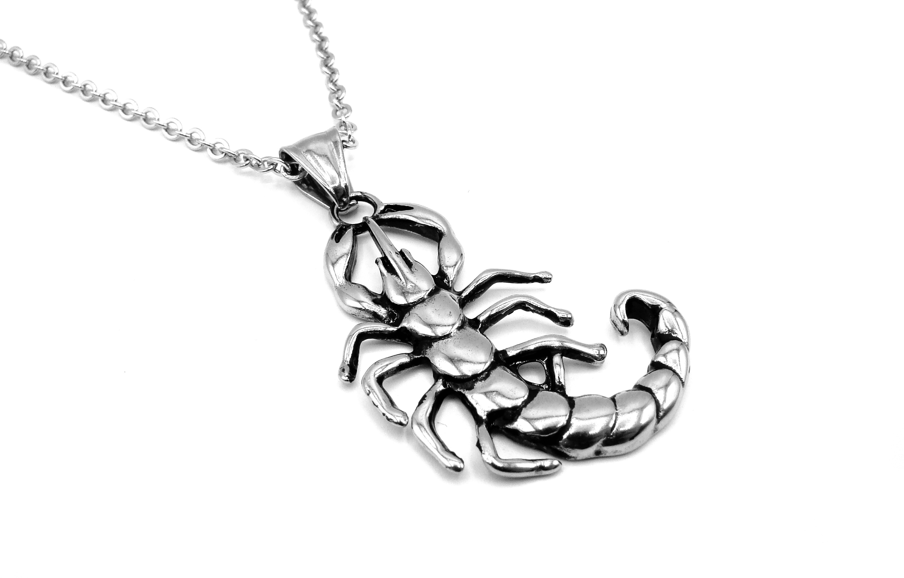 Levně Steel Jewelry Náhrdelník štír z chirurgické oceli NH150204