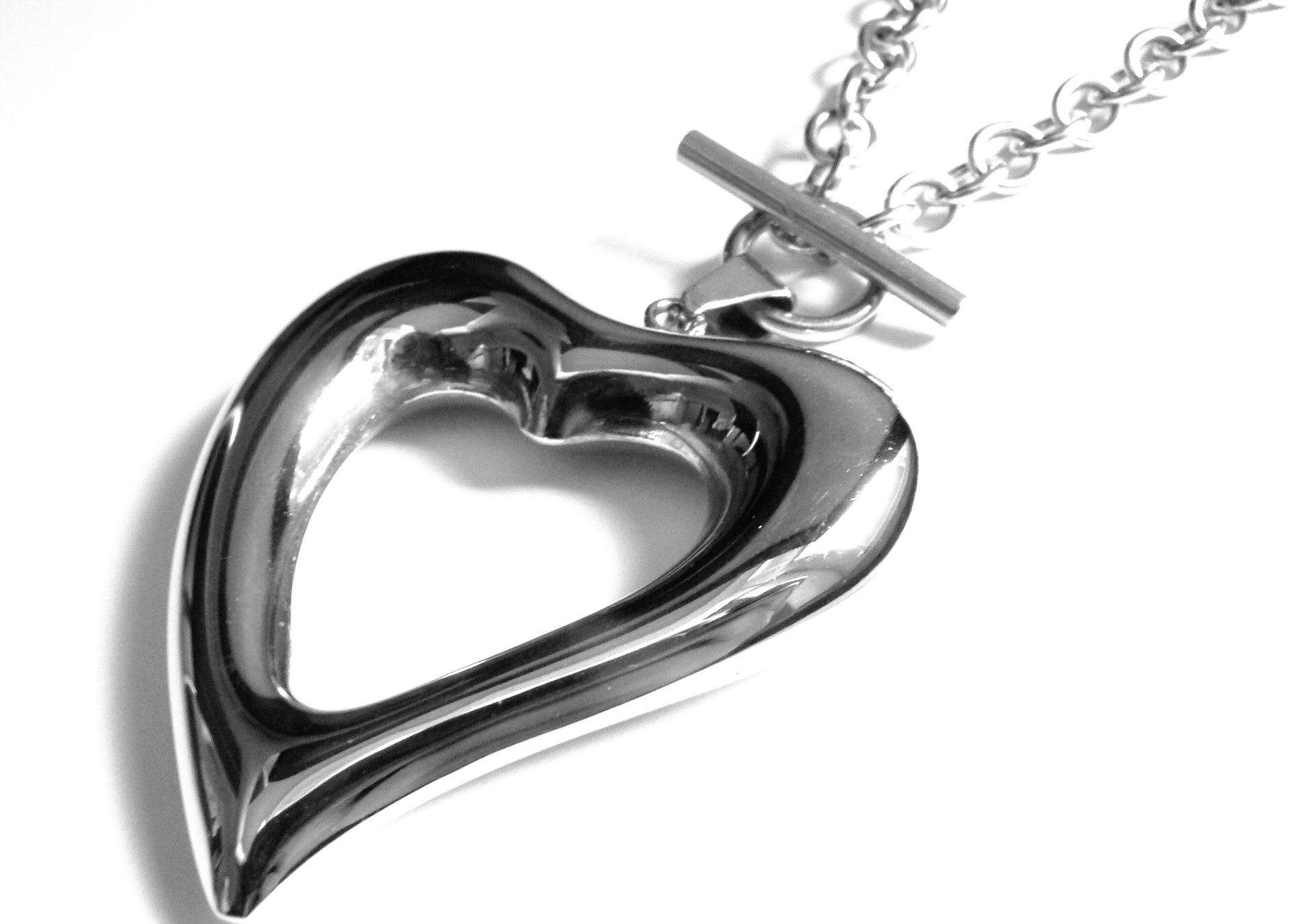 Levně Steel Jewelry Náhrdelník srdce z chirurgické oceli NH150305