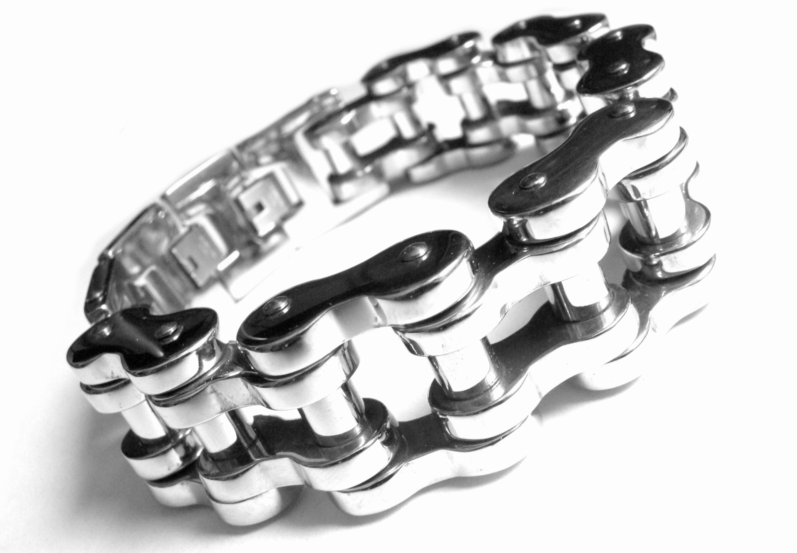 Steel Jewelry Náramek extra masivní motorkářský z chirurgické oceli NH090264