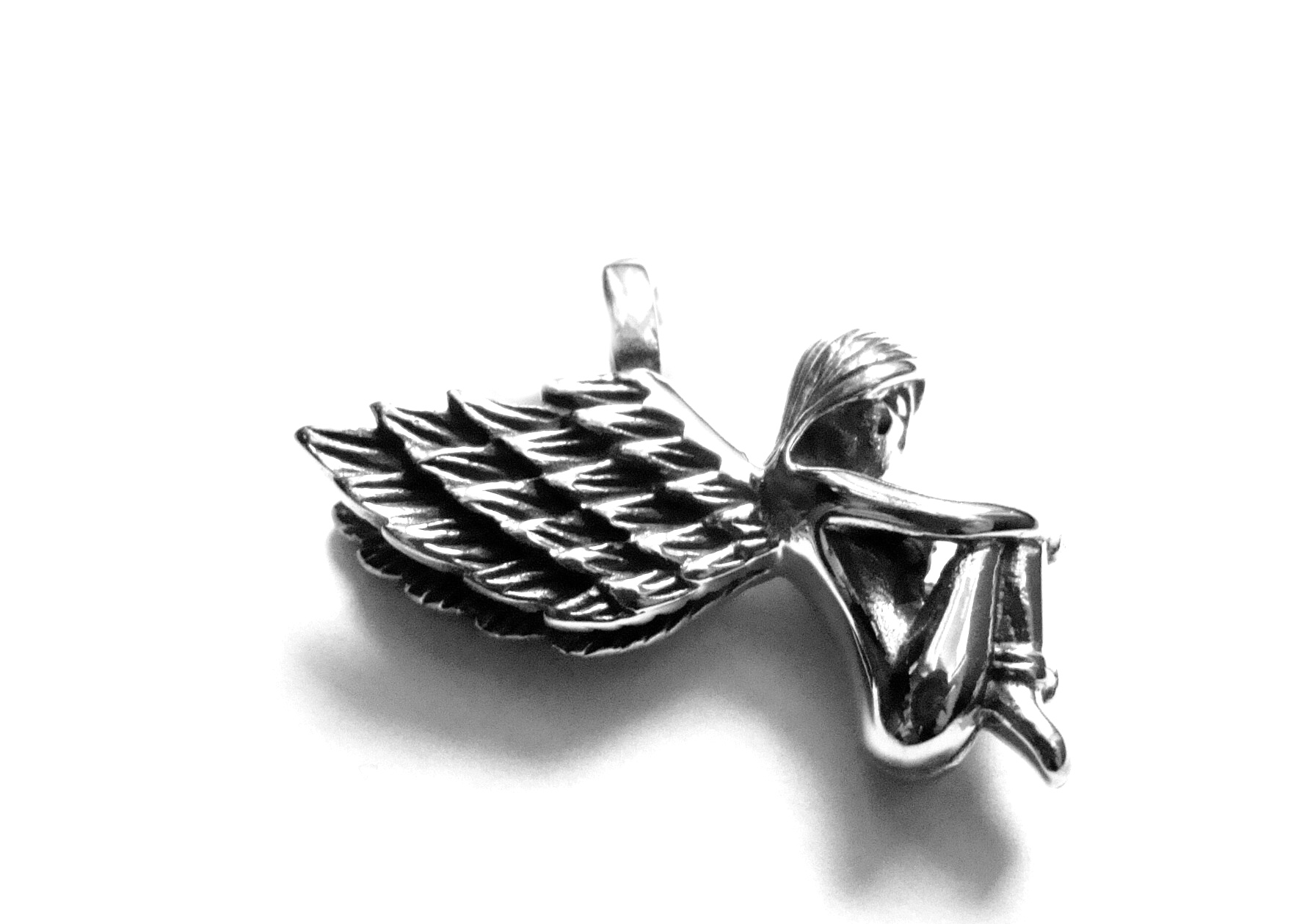 Steel Jewelry Přívěsek anděl z chirurgické oceli PR14704