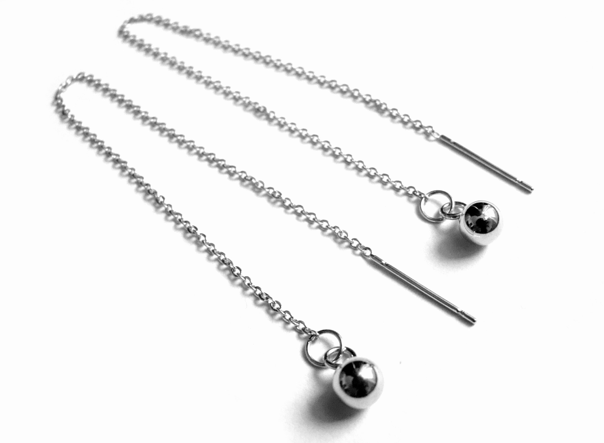 Steel Jewelry Náušnice provlékací kuličky z chirurgické oceli NS140108
