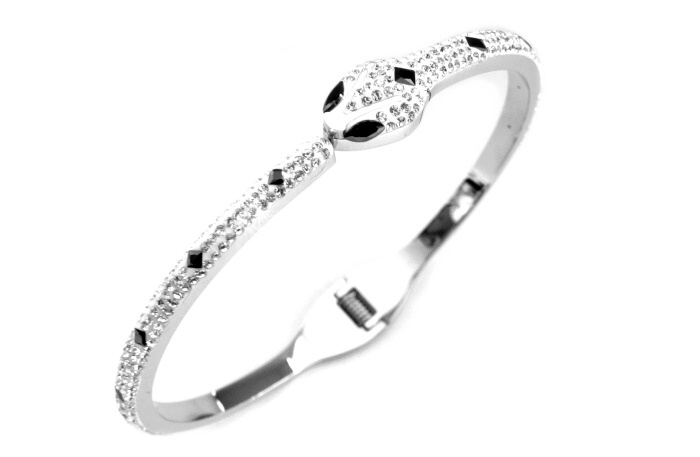 Steel Jewelry Náramek had černobílý z chirurgické oceli NR130114