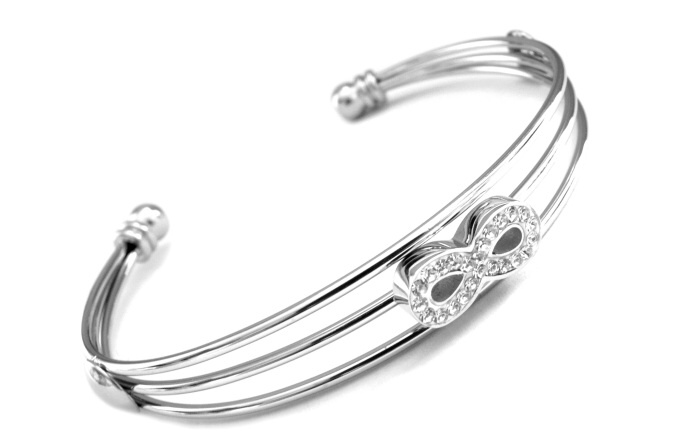 Steel Jewelry Náramek nekonečno z chirurgické oceli NR500449