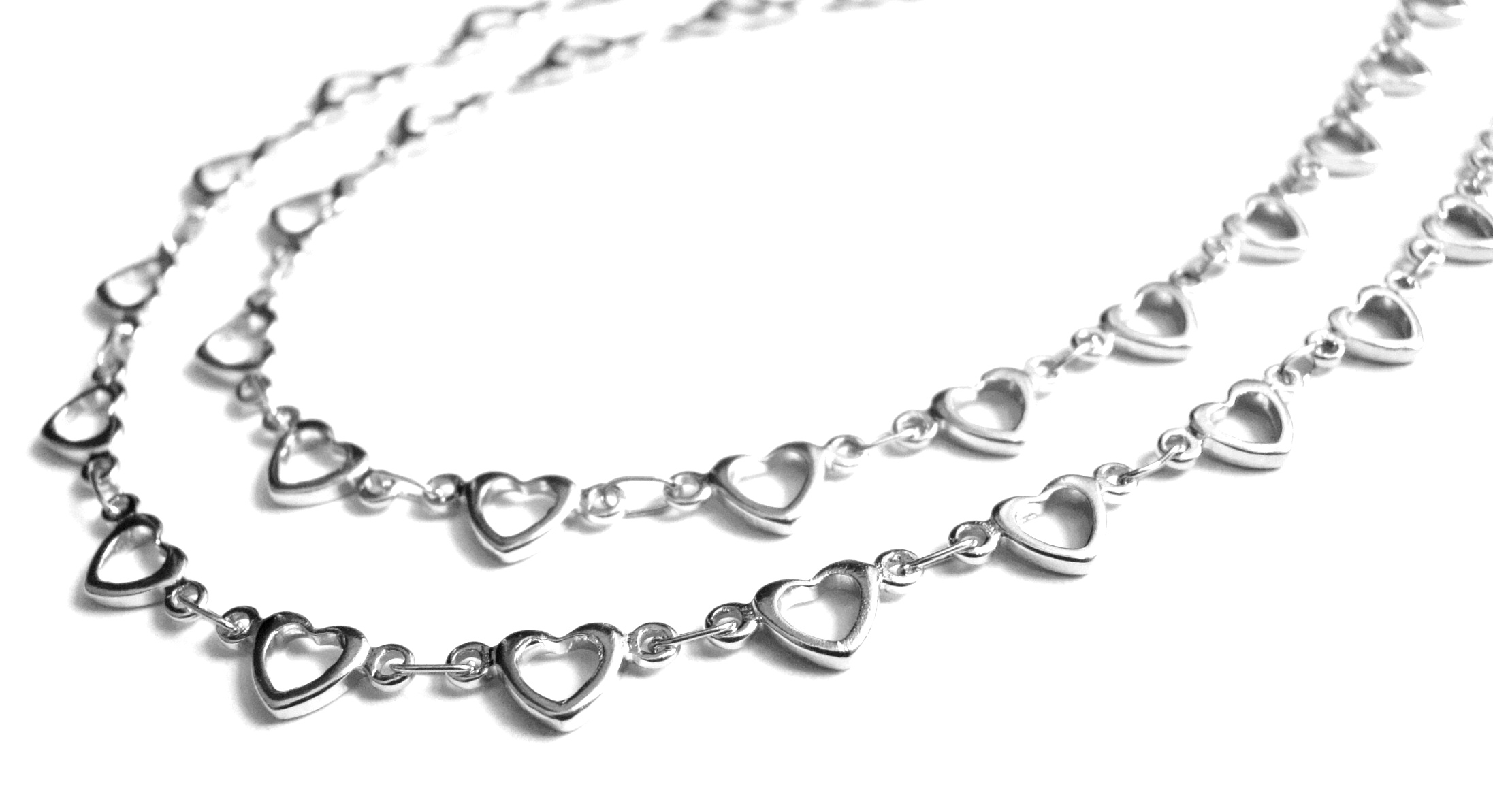Steel Jewelry Řetízek srdíčkový z chirurgické oceli NH181122