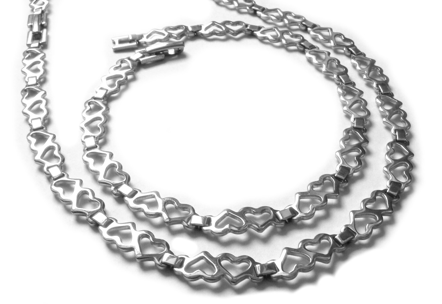 Steel Jewelry Řetízek srdíčkový z chirurgické oceli NH141902