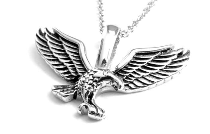 Levně Steel Jewelry Náhrdelník orel z chirurgické oceli NH140302