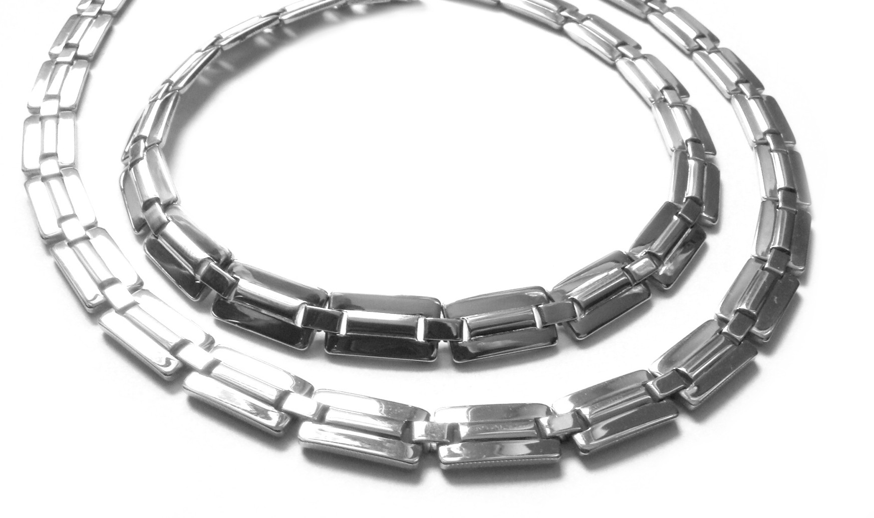 Steel Jewelry Set řetízek a náramek jemný z chirurgické oceli SET140911