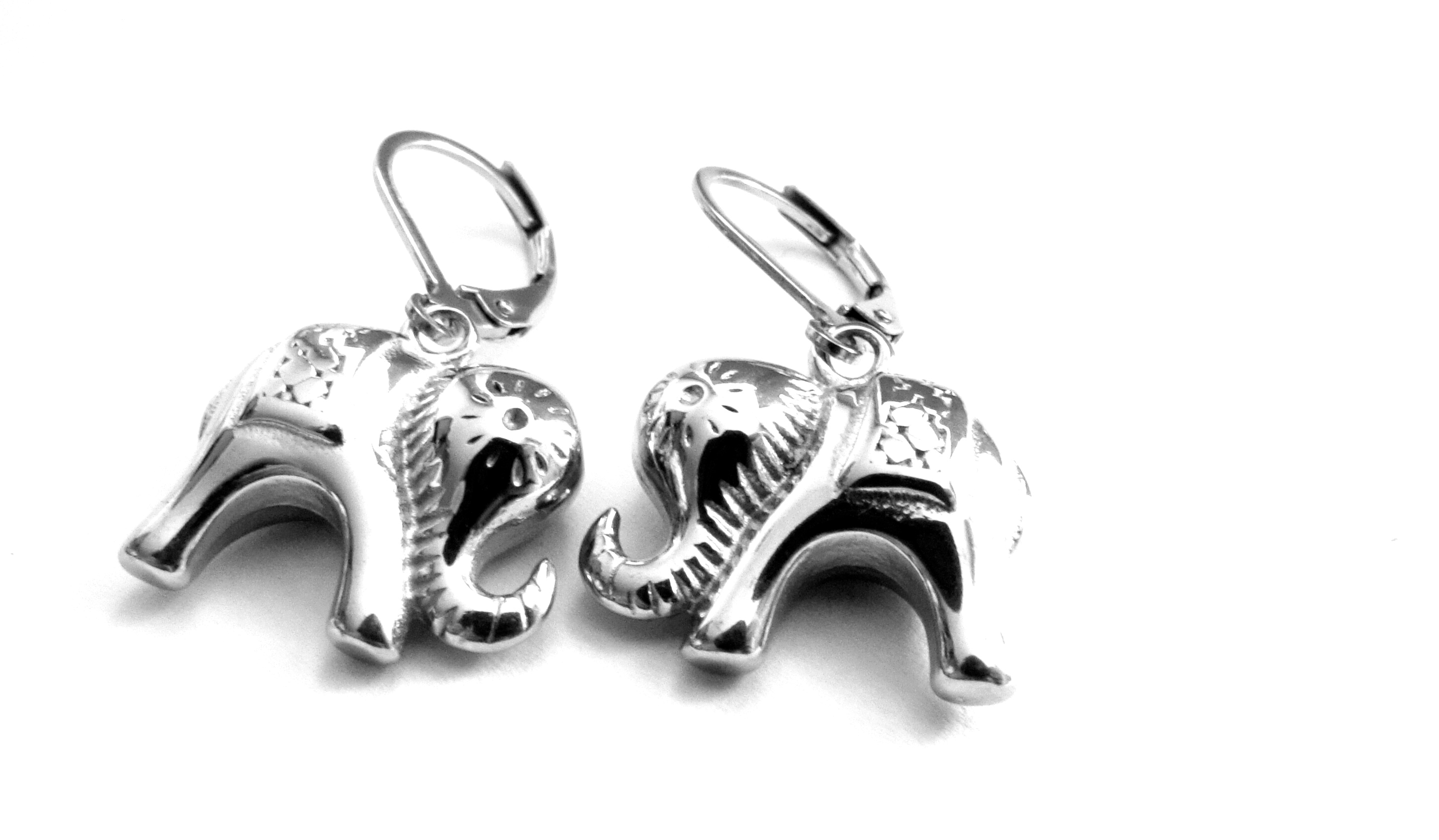 Steel Jewelry Náušnice slon z chirurgické oceli NS090186