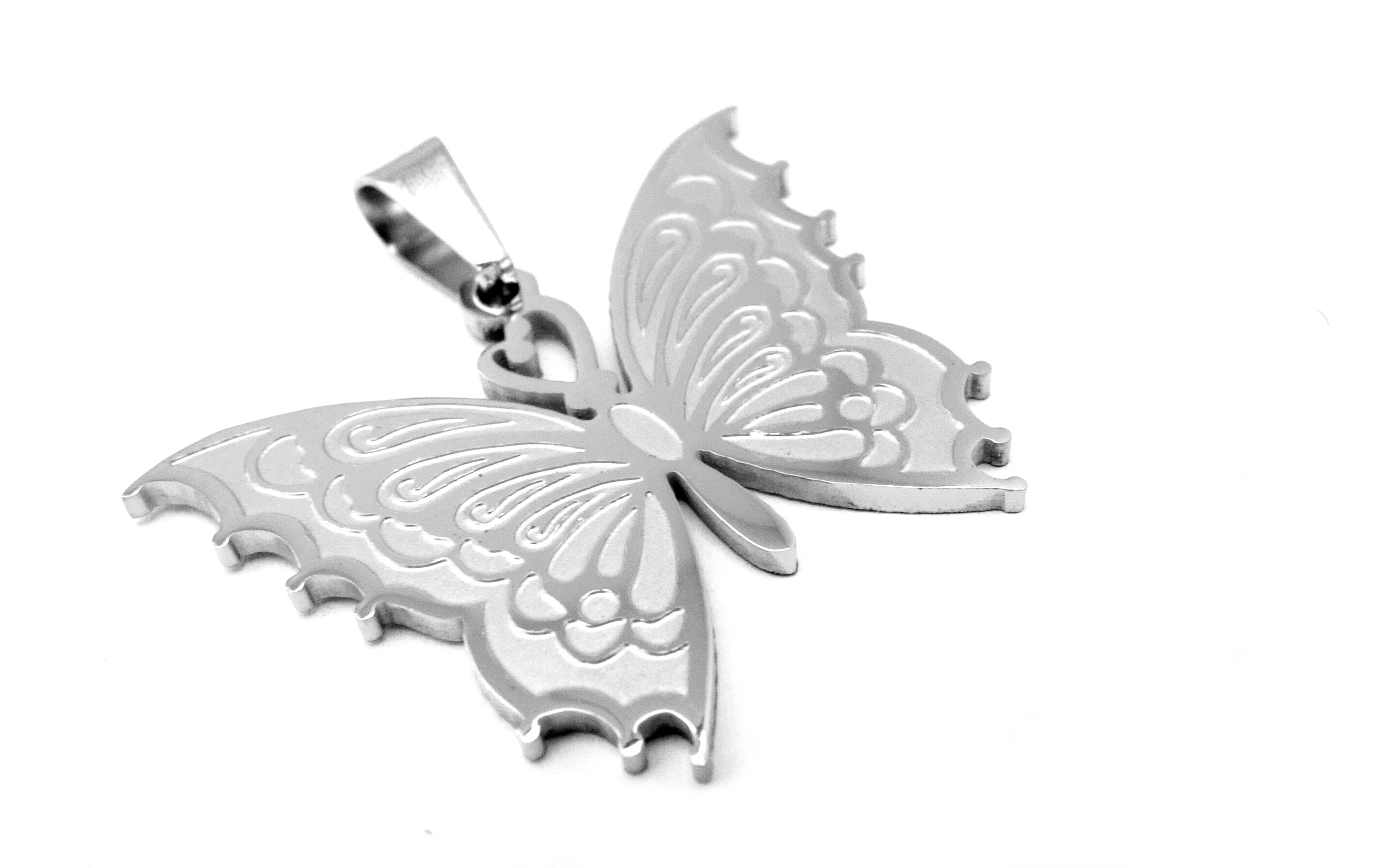 Steel Jewelry Přívěsek motýl z chirurgické oceli PR120129