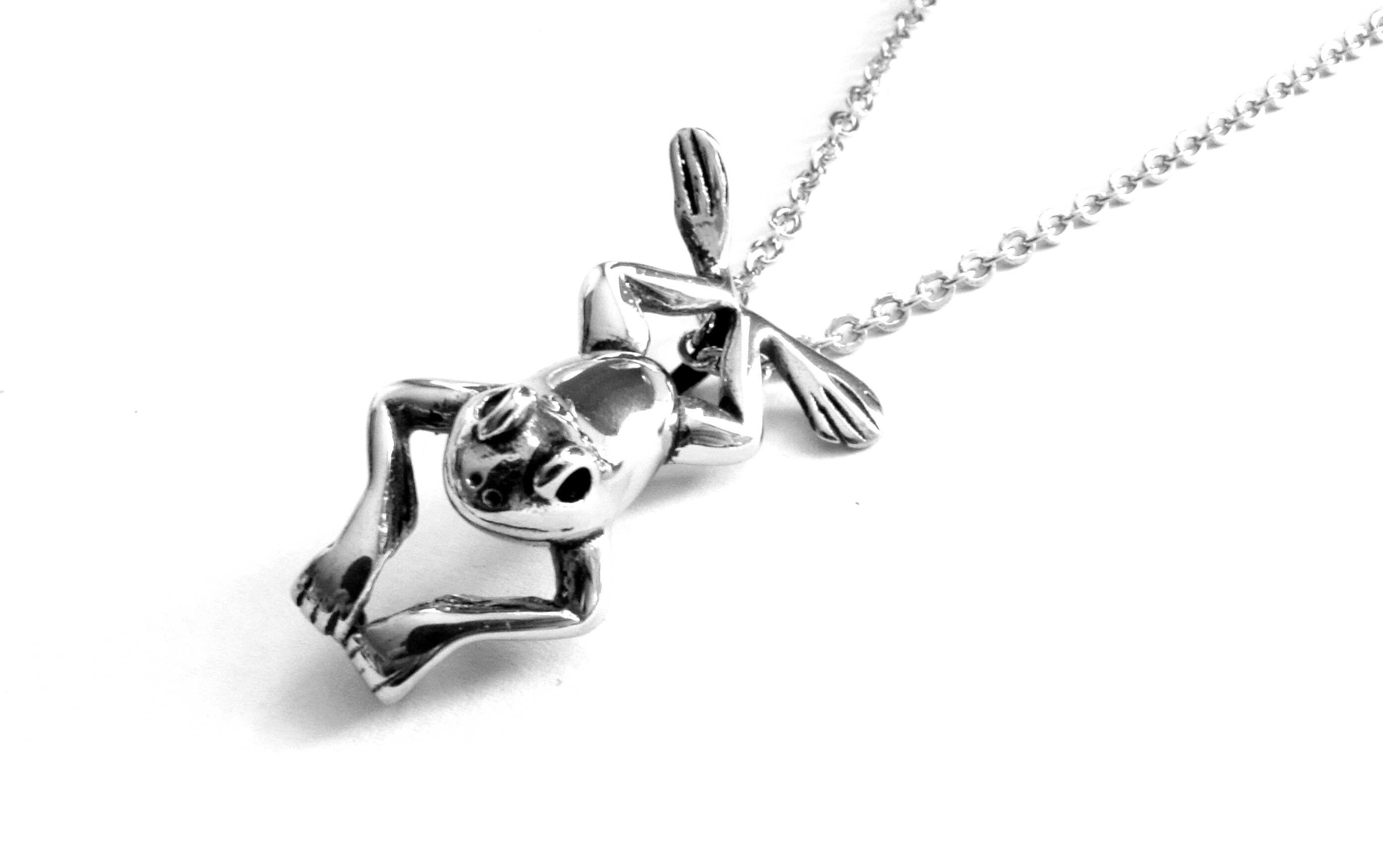 Steel Jewelry Náhrdelník žába z chirurgické oceli NH151020