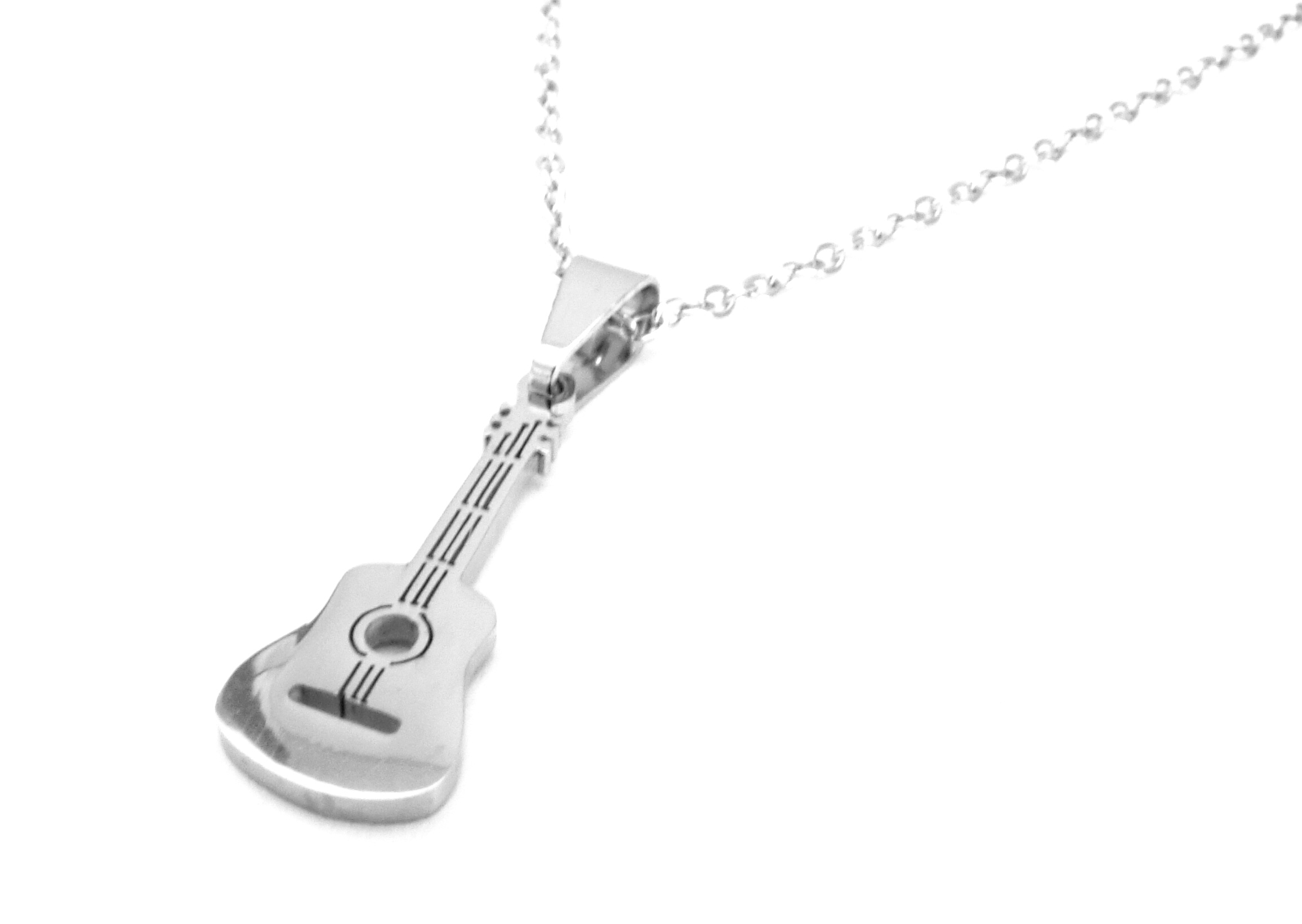 Steel Jewelry Náhrdelník kytara z chirurgické oceli NH130202