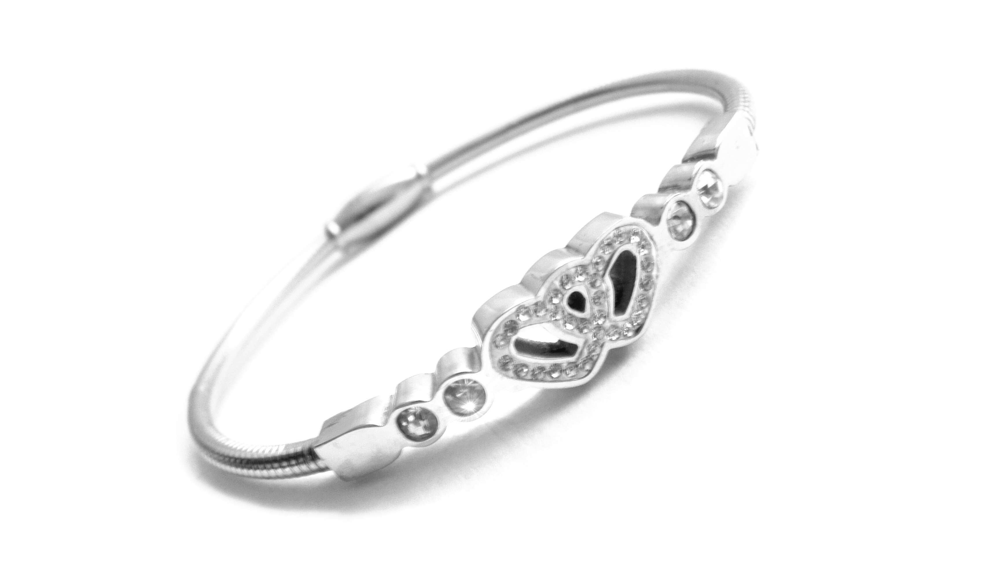 Steel Jewelry Náramek dvojité srdce z chirurgické ocel NR080362