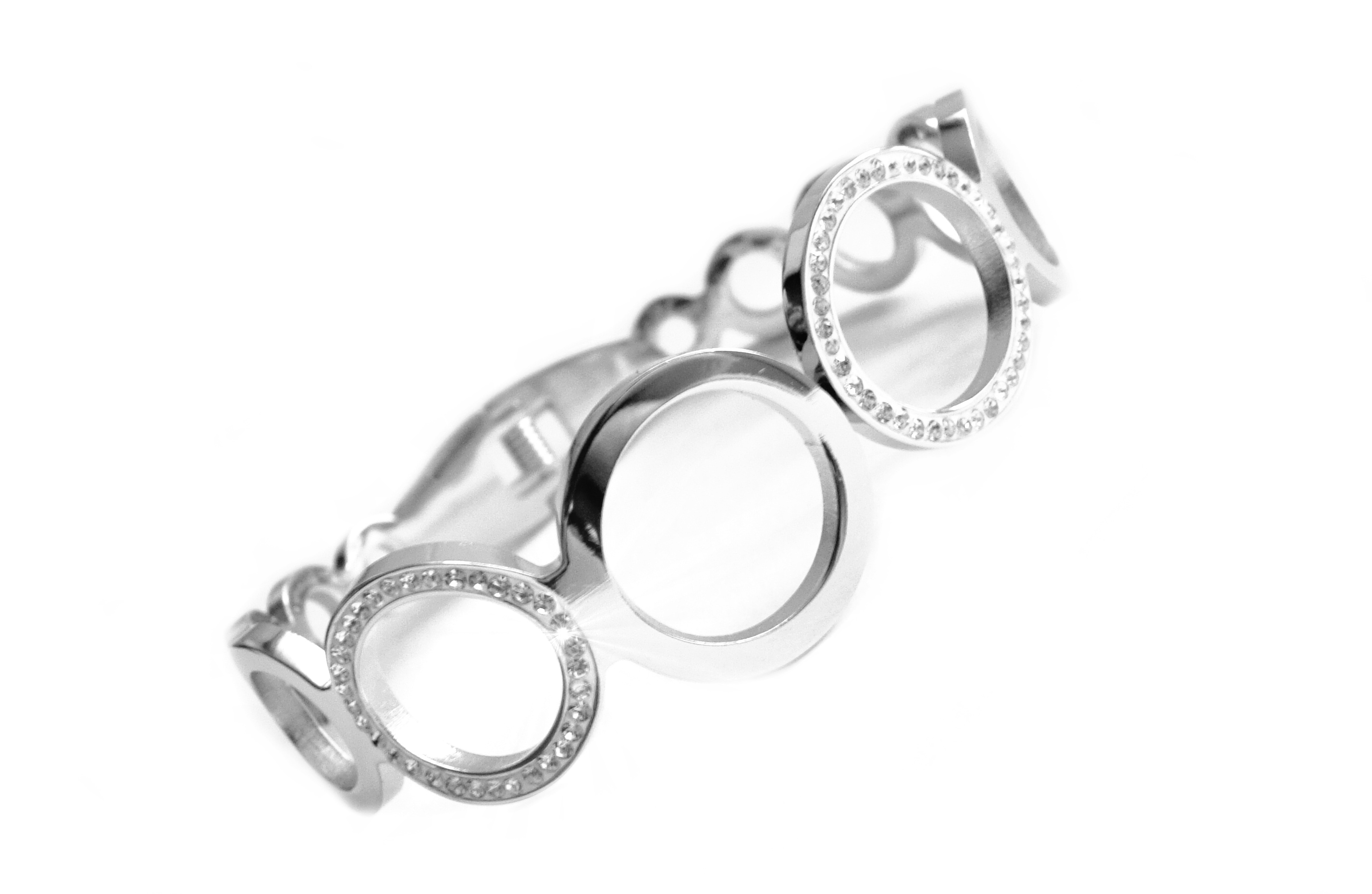 Steel Jewelry Náramek KROUŽKY z chirurgické oceli NR150136