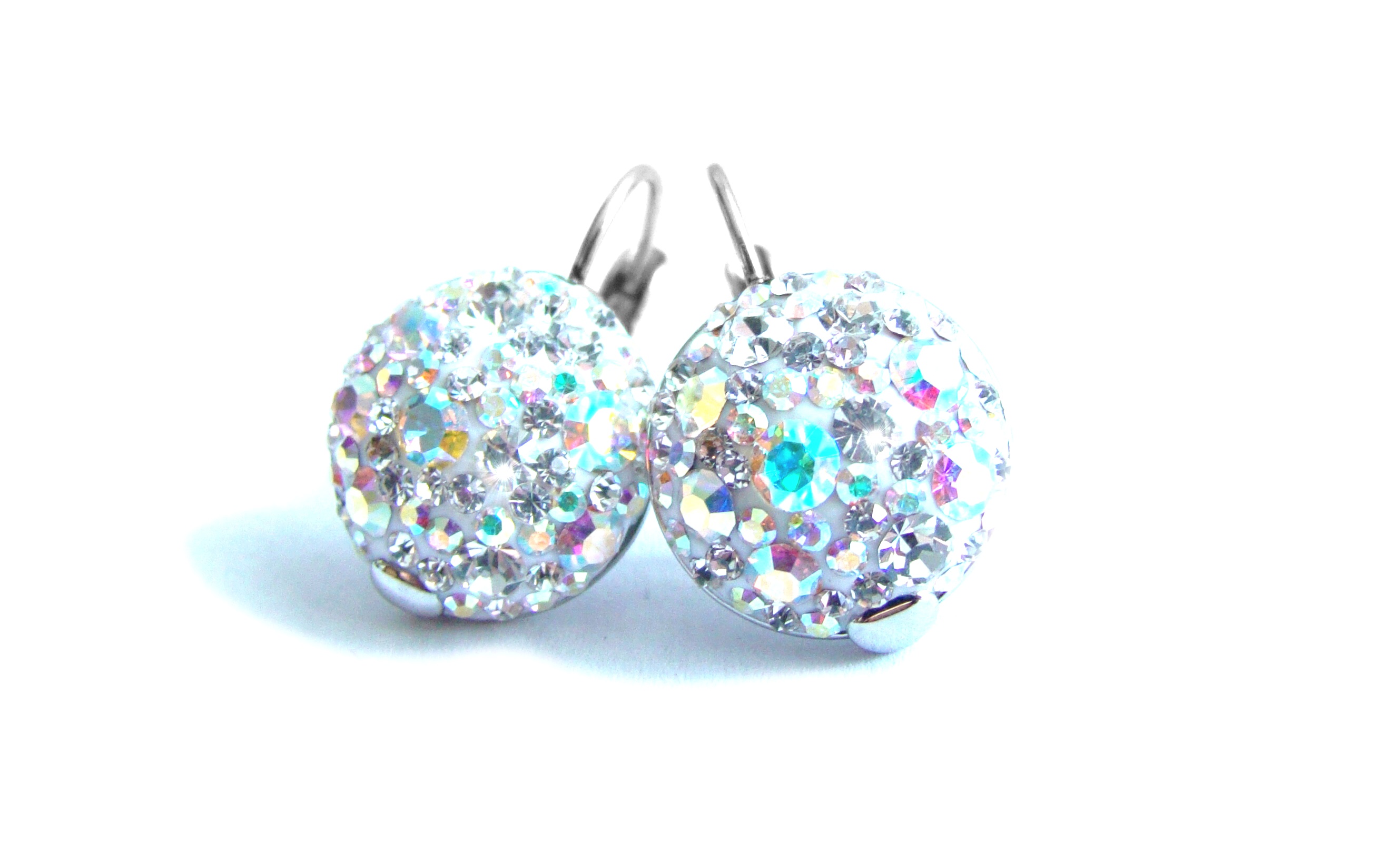 Steel Jewelry Náušnice duhové z chirurgické oceli NS090258
