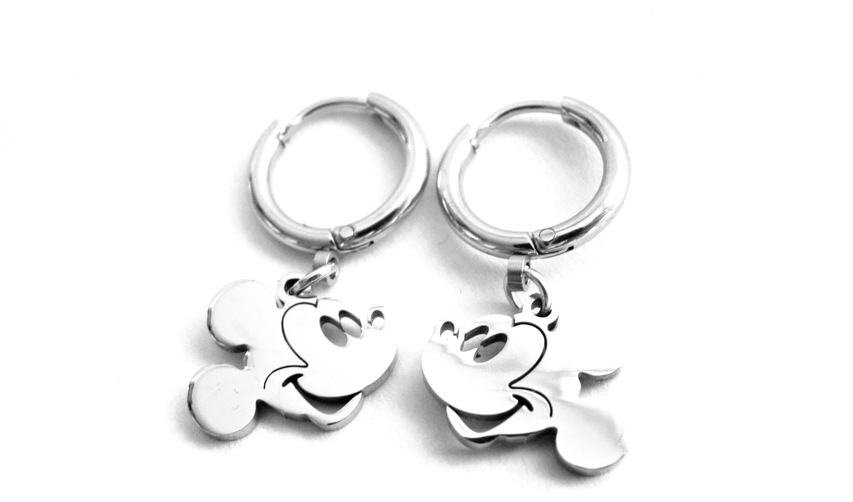 Steel Jewelry Náušnice mickey mouse z chirurgické oceli NS150118