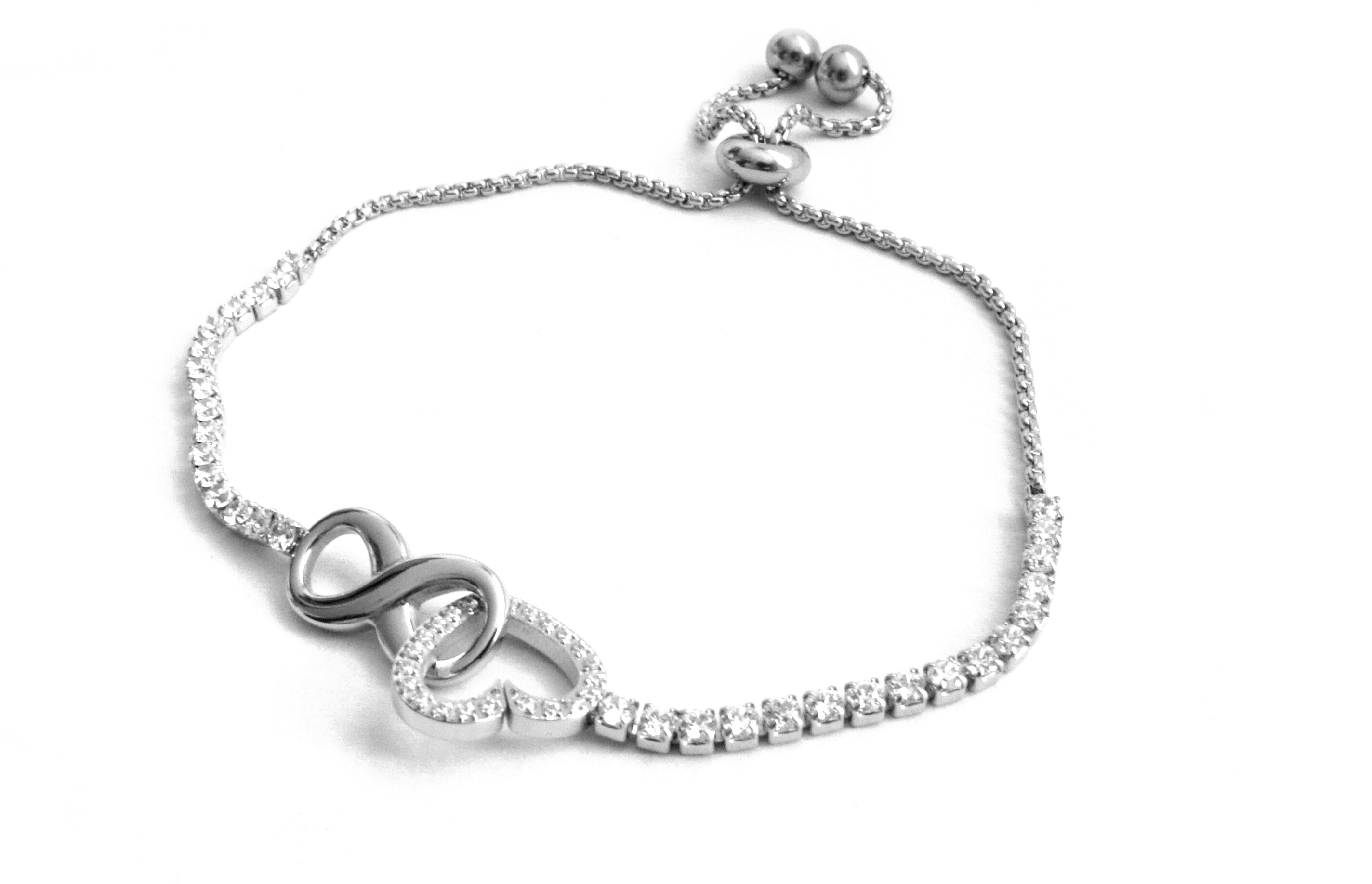 Steel Jewelry Náramek nekonečná láska z chirurgické oceli NR141116