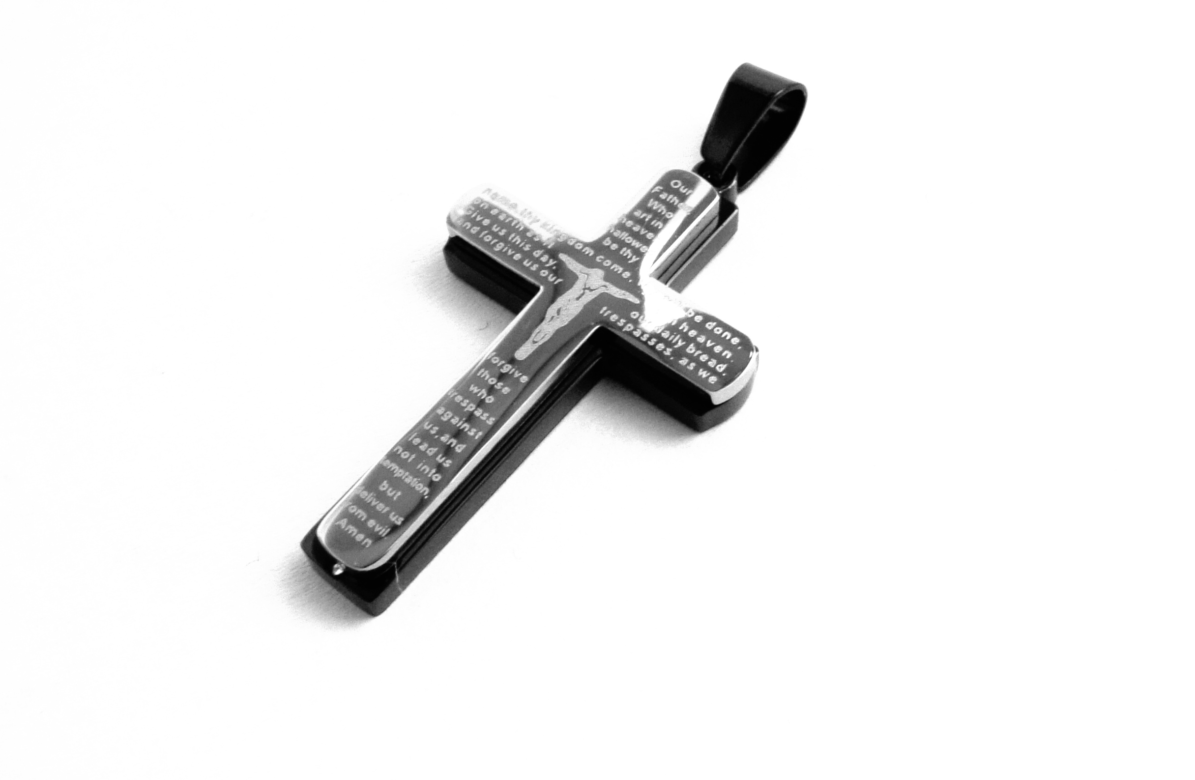 Steel Jewelry Přívěsek kříž z chirurgické oceli PR090318