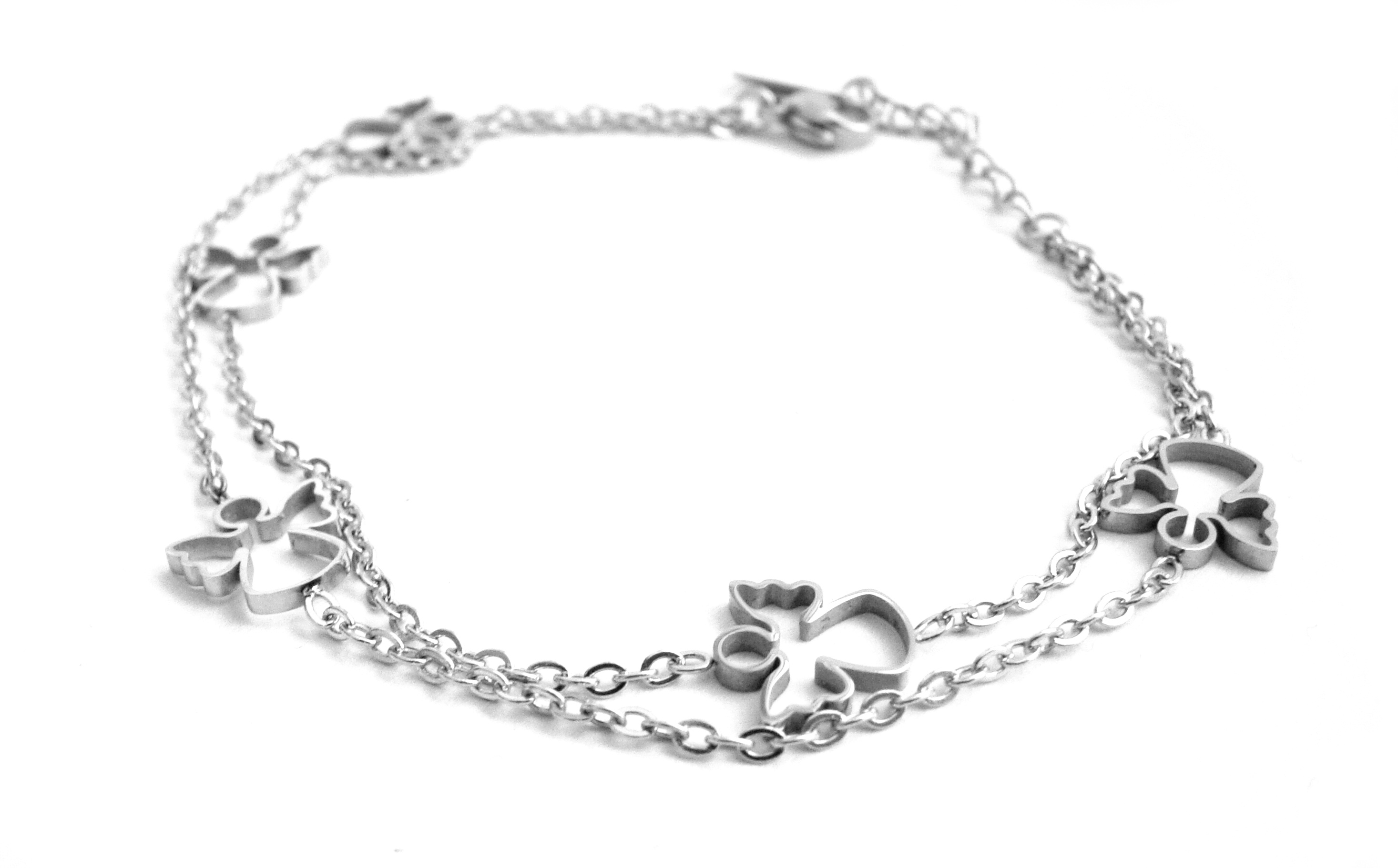 Steel Jewelry Náramek andílci z chirurgické oceli NR180487