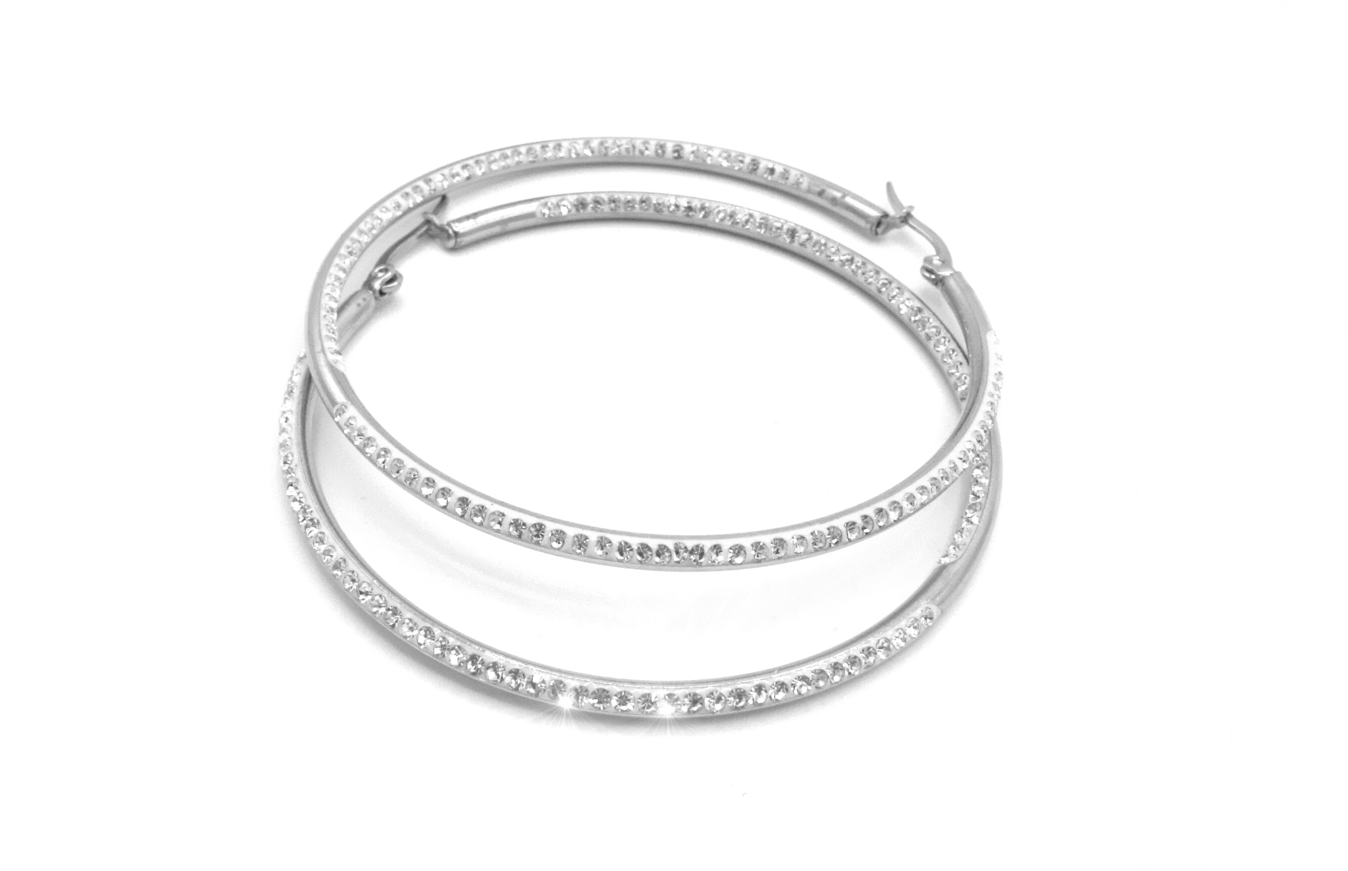 Steel Jewelry Náušnice kruhy z chirurgické oceli NS220125