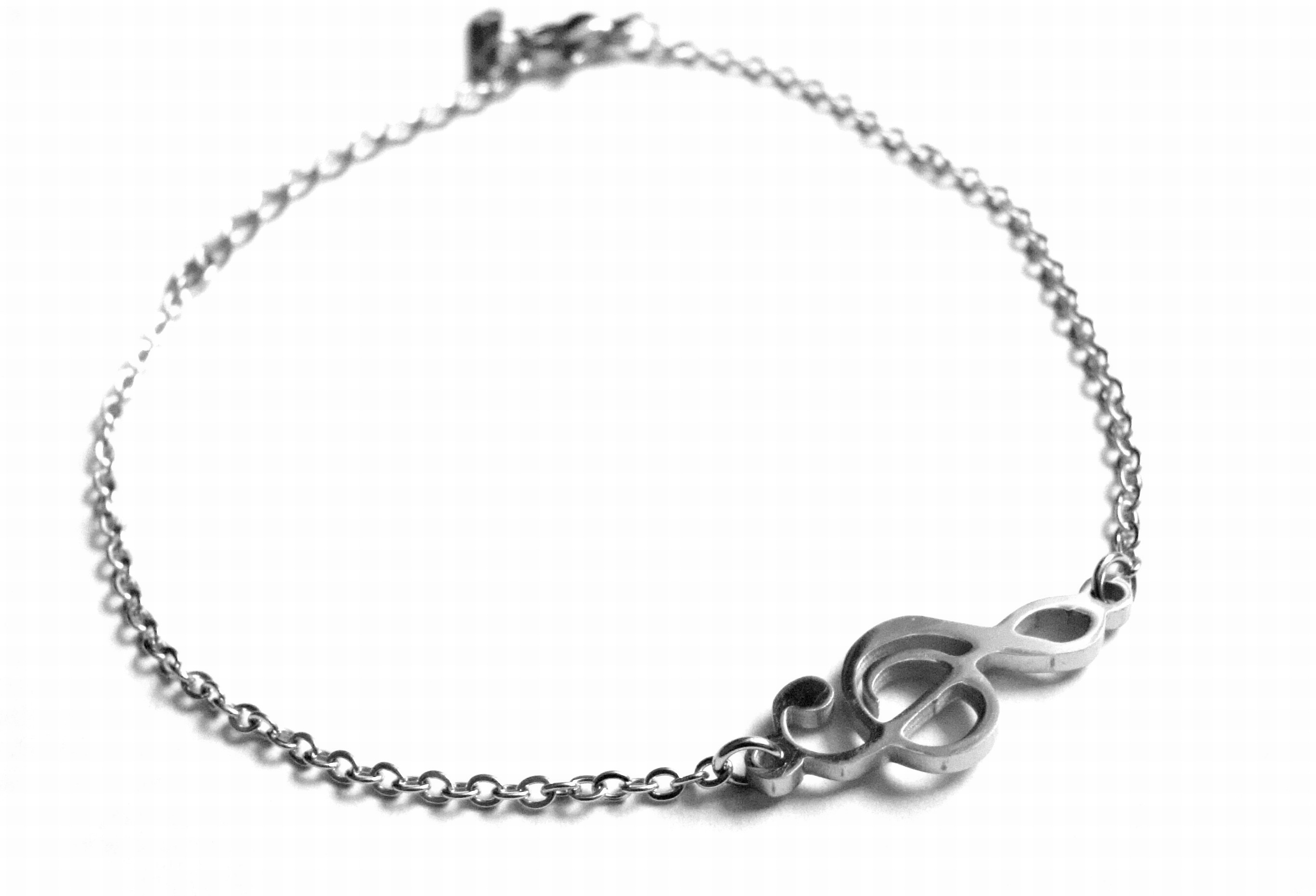 Steel Jewelry Náramek houslový klíč z chirurgické oceli NR151101