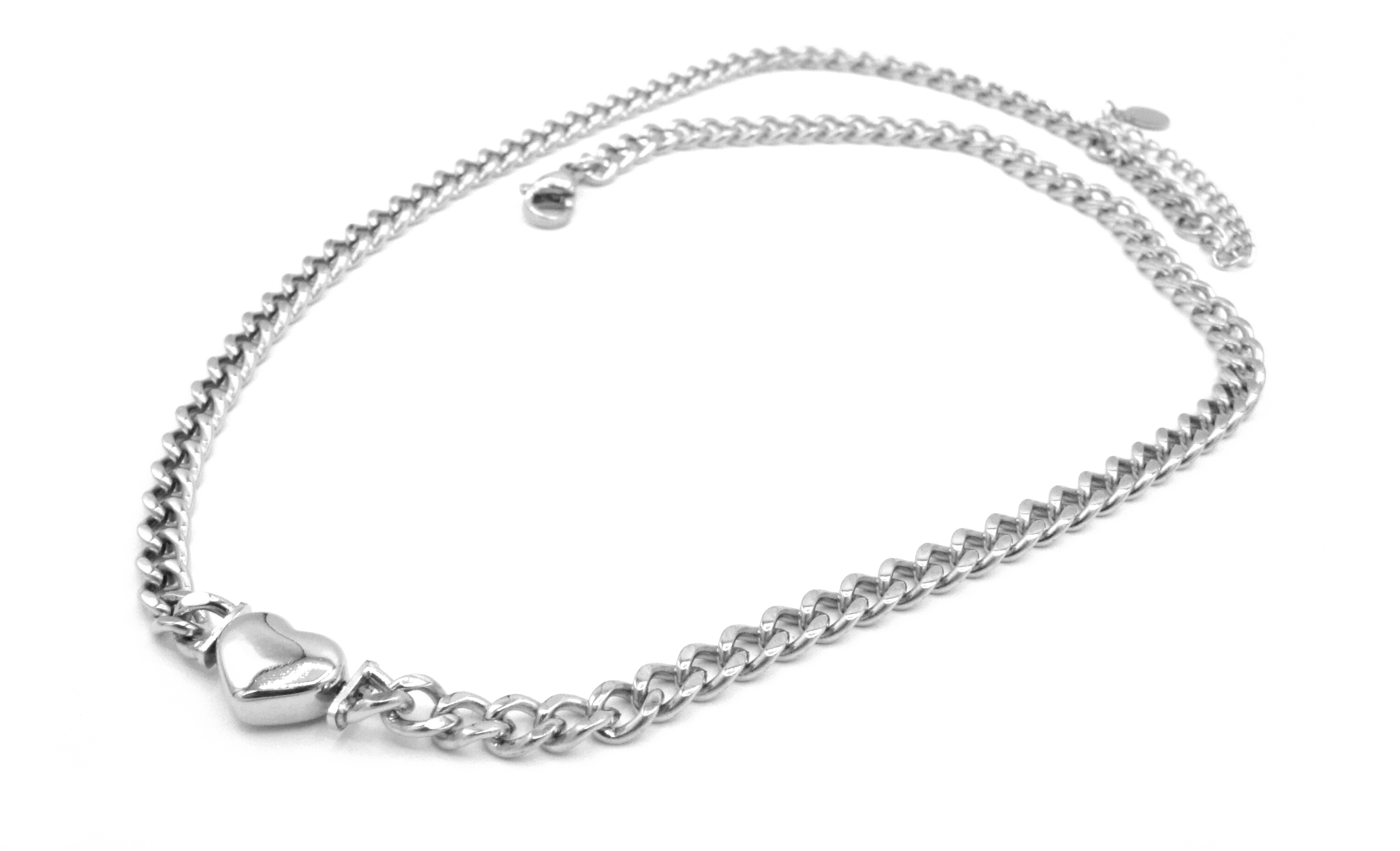 Levně Steel Jewelry Náhrdelník srdce z chirurgické oceli NH220165
