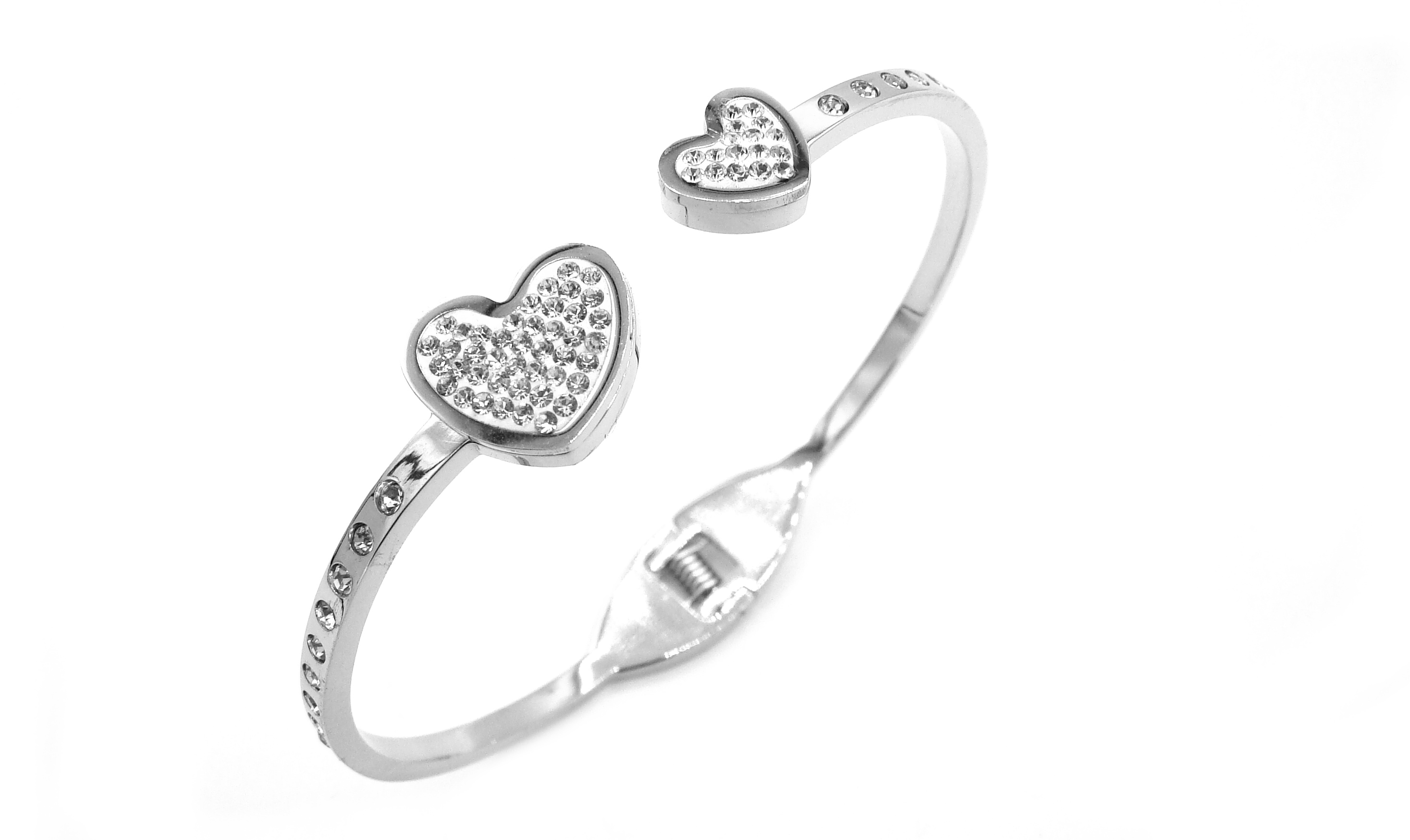 Steel Jewelry Náramek srdce z chirurgické oceli NR220172