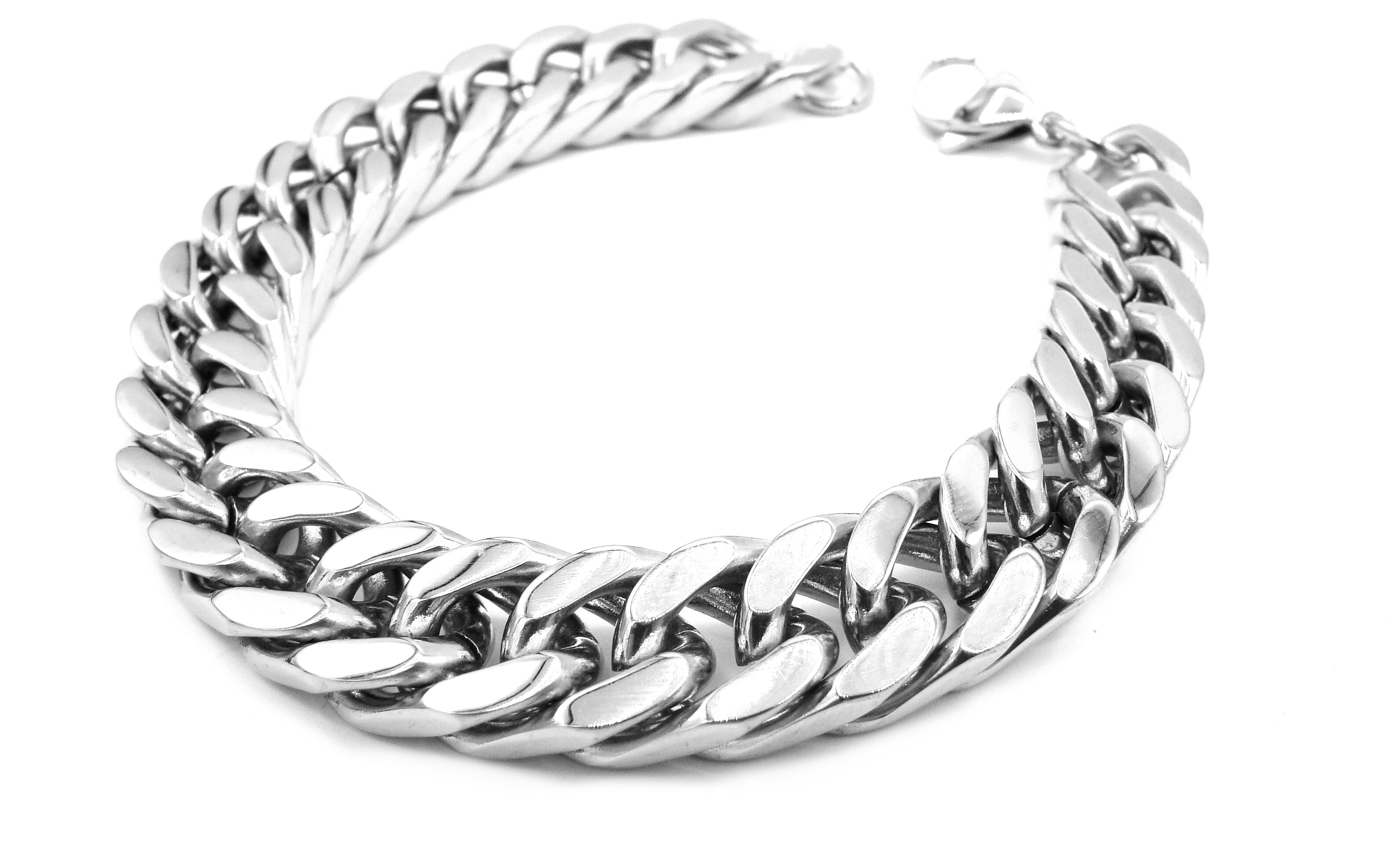 Steel Jewelry Náramek masivní 12 mm z chirurgické oceli NR220185 délka: 22 cm