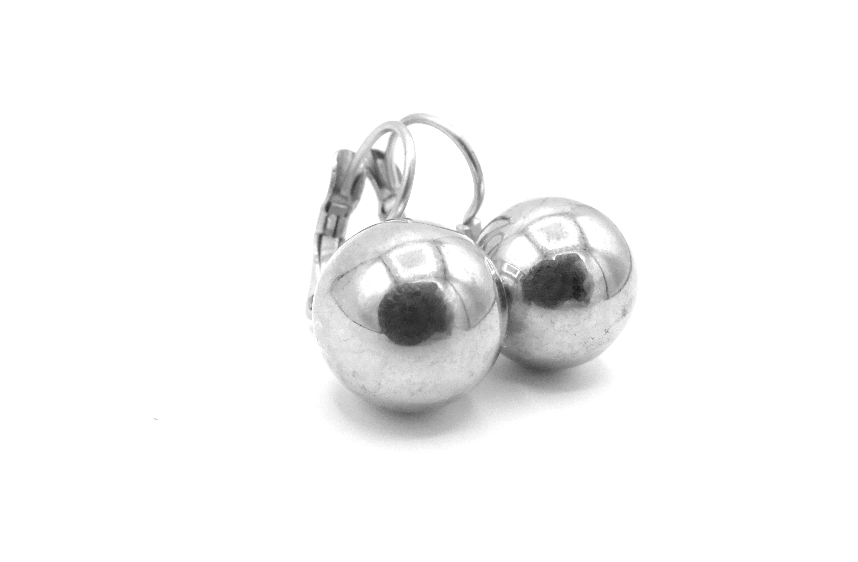 Steel Jewelry Náušnice KOULE 16 mm z chirurgické oceli NS220217