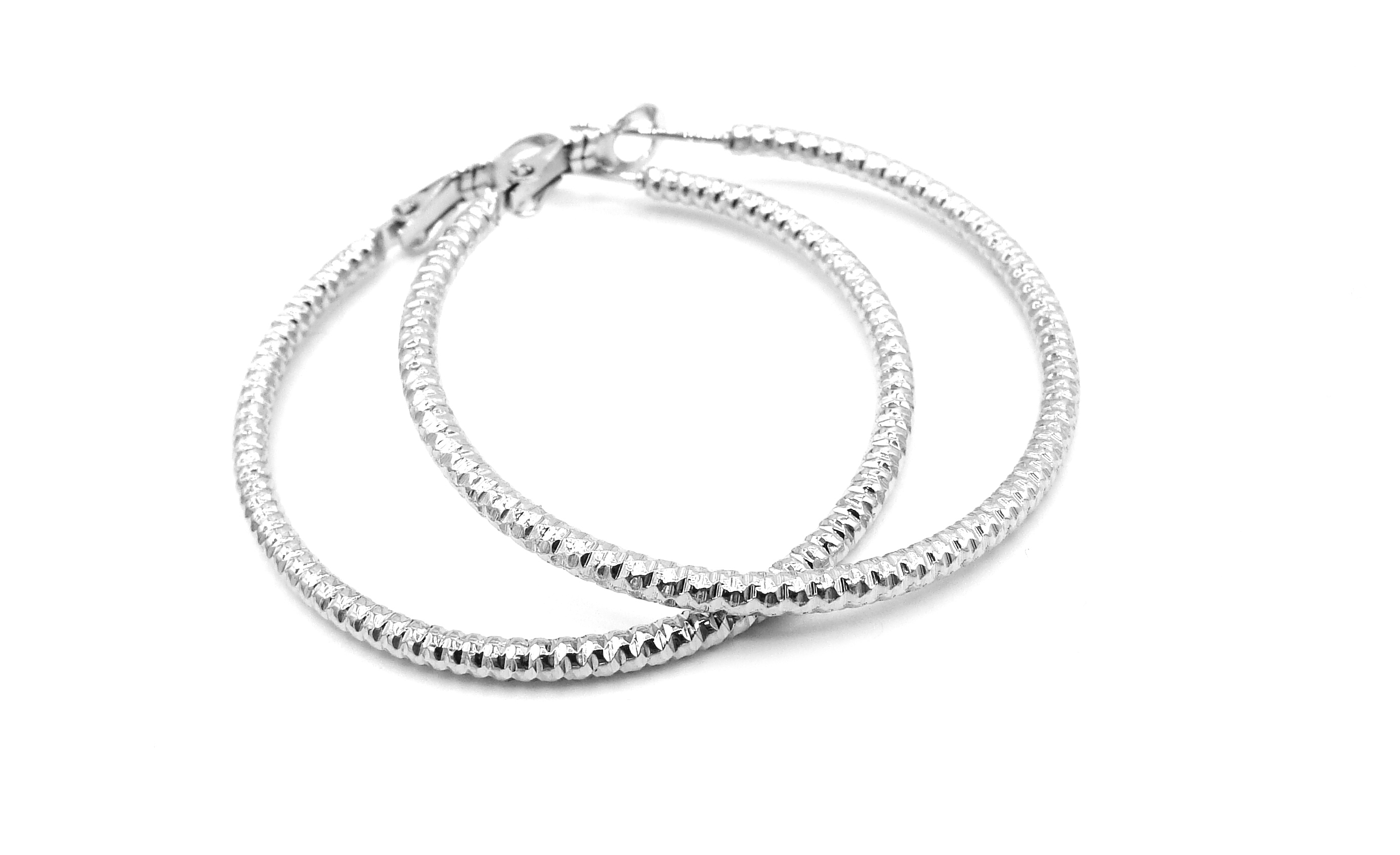 Steel Jewelry Náušnice kruhy 40 mm z chirurgické oceli NS220243
