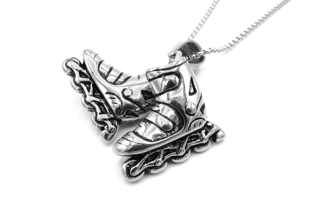 Levně Steel Jewelry Náhrdelník brusle - inline z chirurgické oceli NH230102