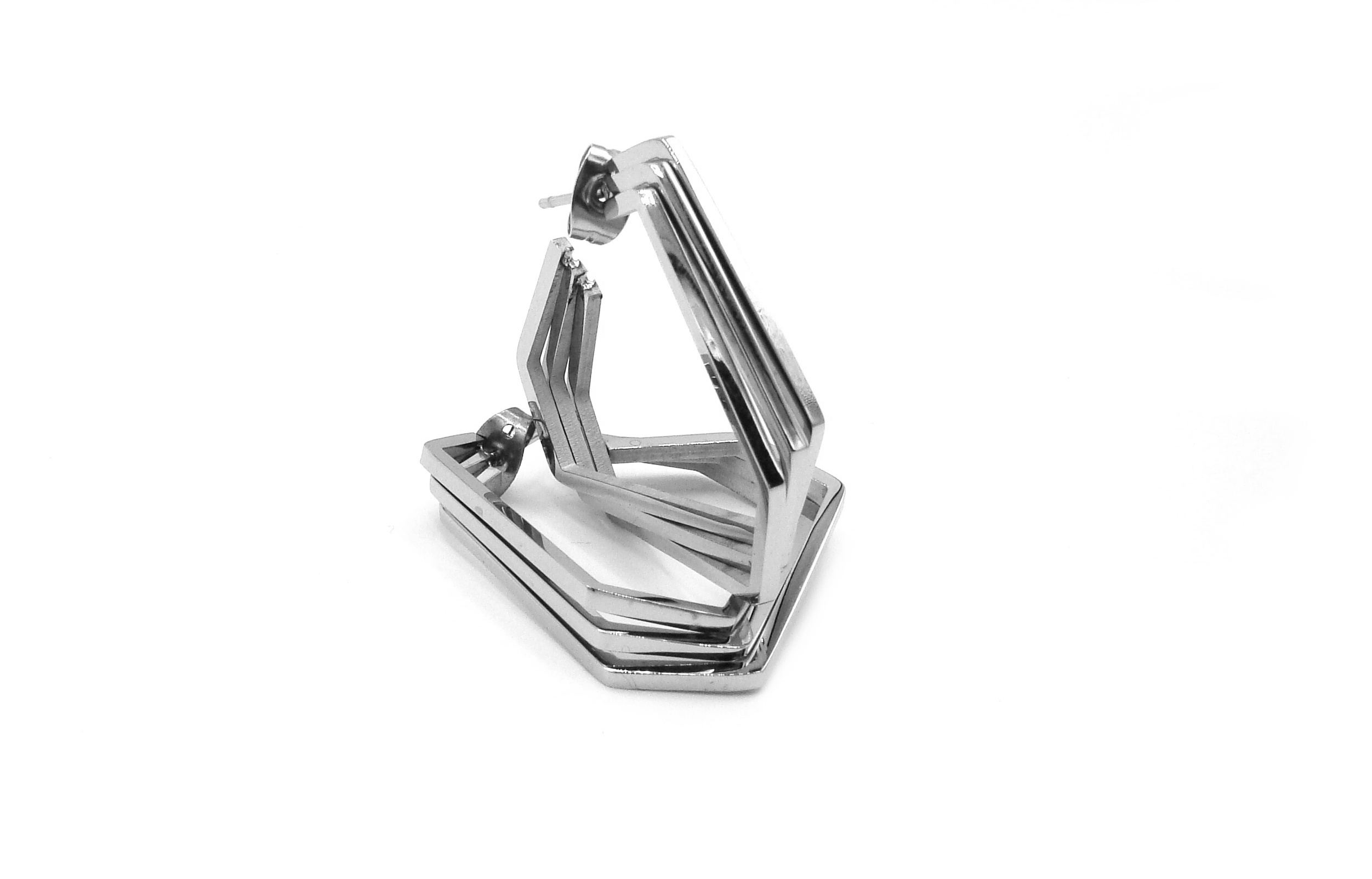 Levně Steel Jewelry Náušnice z chirurgické oceli NS230916