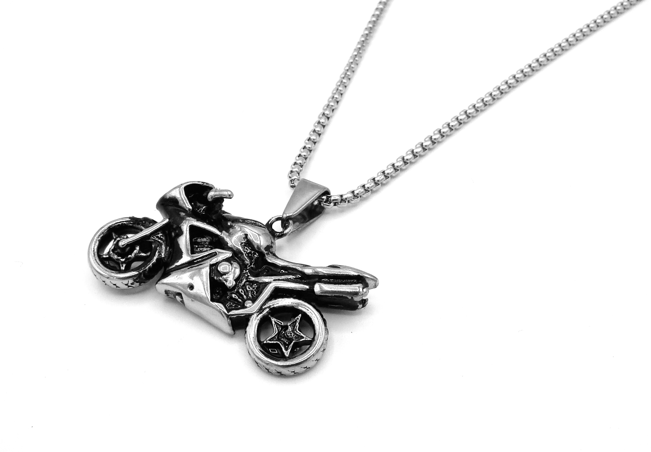 Steel Jewelry Náhrdelník motorka lz chirurgické oceli NH231051
