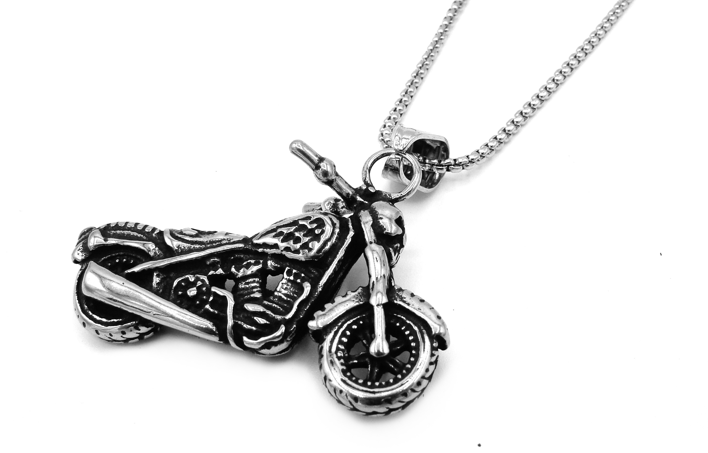 Steel Jewelry Náhrdelník motorka z chirurgické oceli NH231054